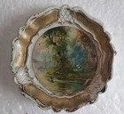 Vintage Florentine Scenic Landscape Coasters Set Of 2 Plastic