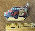 Vintage California Jaycees Delegate Old School Woody Lapel Pin