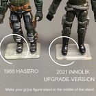 Ebco 50 Pieces Plastic Action Figure Stand 3 75 Inches  50pcs-transparent 