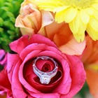 Verragio 14k White Gold Cushion Diamond Halo Engagement wedding Ring Set 5