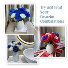 12 Pcs Rose Artificial Silk Flowers Fake Roses With Long Stems Realistic
