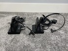 Plantronics W02 Wireless Headset System Charging Base  Earpiece  Cords Lot Of 2
