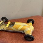 1950 s Red Cox Thimble Drone Prop Rod Metal Chassis Yellow For Parts Or Repair