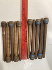 Wood Bobbins Spools Wooden Industrial Style  8  Wood Quills With Staples  Lot-10