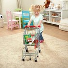 Melissa   Doug Deluxe Shopping Cart Supermarket Pretend Play For 3y 