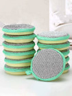 5pcs Durable Kitchen Sponges - Double-sided   Reusable For Home Cleaning - New
