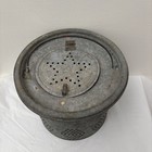 Vintage Antique Galvanized Metal Fishing Bait Bucket Minnow Pail 