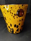 Vgt Mcm Tortoise Shell Hand Blown Glass  Champagne ice Bucket Murano Italy 9 5x8