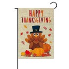 Happy Thanksgiving Flag Double-sized Yard Banner Pumpkins Turkey Printing 