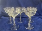 Qty 5 - Vintage Libbey Rock Sharpe Champagne sherbert Coupes  1920s  1930s
