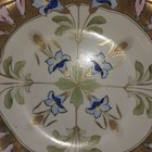 Antique Noritake Hand Painted Plate Tray M Wreath Made In Japan Art Nouveau Gold