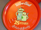  26  Vintage Utica Club Beer 25 Years Schultz   Dooley Metal Coasters 4-1 4  