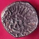 Ancient India Gupta Dynasty King Portrait Rare Silver Coin  zz1863