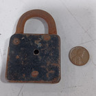 Vintage Secure Square Metal Padlock  No Key