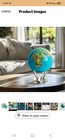 Mova Rotating Political Map Tabletop Globe 4 5in Blue Mg-45-boe