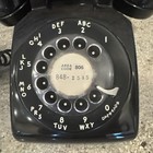 Vintage Western Electric Bell System Rotary Telephone Model 500dm Black 1970s