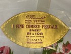 Vintage Penney s Percale 81   x108    Double Full Flat Sheet Pink Floral 100  Cotton
