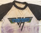 Vintage 1978 Van Halen Raglan T-shirt Sz S Distressed Usa Single Stitch
