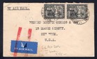 Nigeria Lagos 1938 Airmail Cover To Usa
