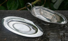 Antique Watson   Company Sterling Silver Individual Gravy Boat W  Underplate