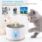 Stainless Steel Pet Cat Water Fountain 81oz 2 4l Dog Water Dispenser Filters