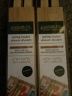 4 Spring Loaded Drawer Dividers Lipper International Bamboo  8898 Brand New