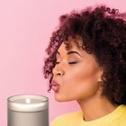 Lifelines Flameless Candle Oil Diffuser Home Fragrance - Frosted Charcoal Black