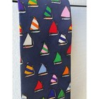 Alynn Tie Silk Nautical Rainbow Fleet Sailboat Eric Holch Navy Blue Usa Made