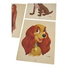Walt Disney Productions Lady And The Tramp Prints X3 Lady Tramp Trusty Vintage