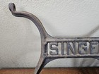 Antique Singer Treadle Sewing Machine Cast Iron Base Wheel And Pedal