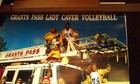 Grants Pass Lady Caver Vintage 1992 Volleyball Sports Poster   Fire Engine Dept