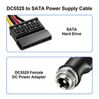 Dc 12v Female To 4 Sata Ide 5v Hard Drive Power Supply Cable