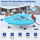 Heated Bird Baths For Outdoors For Winter - 60w Thermostatically Controlled Heat