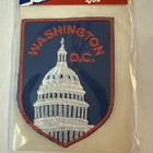 Vintage Nos  Washington Dc  Capital Building   Iron On Souvenir Patch By Voyager