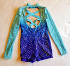 Weissman Dance Costume Leotard Child Large Cl Ballet Unitard Biketard Aerialist