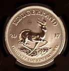 1 Oz Silver Krugerrand 2017-s  Africa 50th Anniv  Ngc Sp69 First Day Of Issue