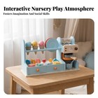 Pretend Play Cafe Kids Cafe Playset Countertop For Preschoolers