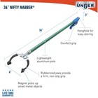 Heavy Duty 36 In Trash Picker Grabber Magnetic Stick Long Handled Reaching Tool