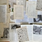 Lot Of 20 Vintage Paper Assortment Art Craft Junk Journal Collage Ephemera