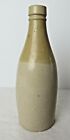 Vintage Stoneware Beer Ale Bottle Brown sand Two Tone Clay Pottery  10703