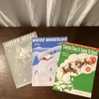 Lot 6 Vintage Christmas Sheet Music Santa Claus Winter Wonderland Silver Bells