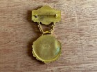 1920 Boston Odd Fellows Badge Pin Medal Deco All Seeing Eye 3 Links Vtg Antique