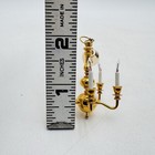 Vintage Miniature Dollhouse Clare Bell 5 Arm Brass Chandelier Works