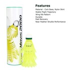 Yonex Mavis 2000 Green Cap Nylon Shuttlecock  Pack Of 6  yellow 