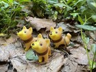 3 Pack Shiba Inu Cute Puppy Toy Keychain Charm Akita Japanese Dog