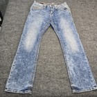 Rock Revival Nate Straight Jeans Acid Wash Mens Size 34