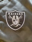 Las Vegas Raiders  Black Satin Varsity Jacket With Free Shipping Size Large