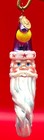 Rare Radko Crescent Dreamer Moon Santa Purple Yellow Hat Glass Ornament   Video