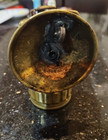 Shanklin Mfg   Guy s Dropper Miners Carbide Brass Lantern Head Lamp Light   263