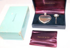 Vintage Tiffany Heart Perfume Flacon Bottle Funnel Sterling Silver 925 With Box